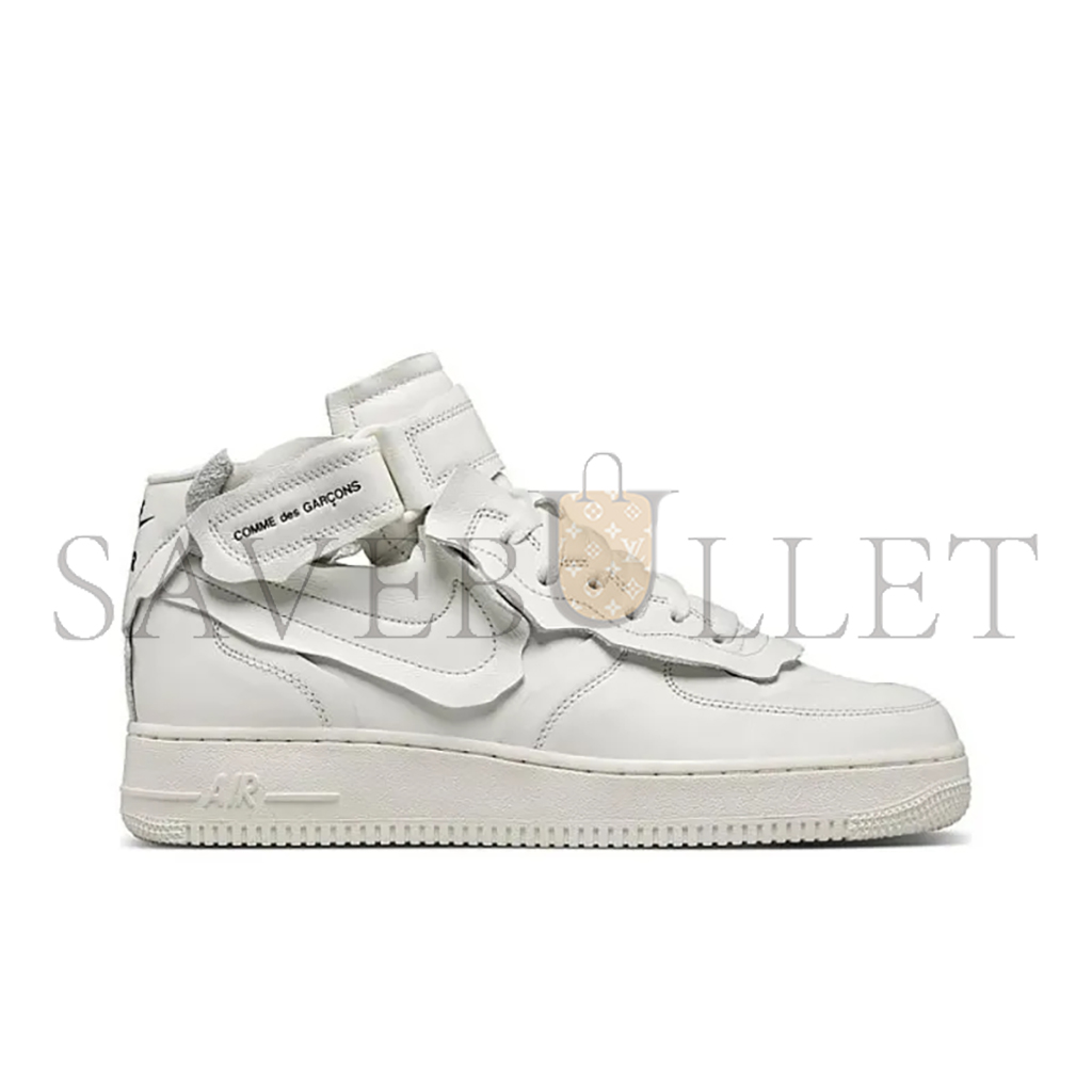 NIKE AIR FORCE 1 MID COMME DES GARCONS WHITE DC3601-100